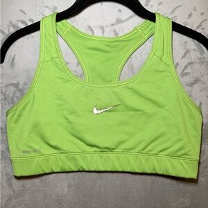 Nike Women's Bright Green Dri-Fit Sports Bra